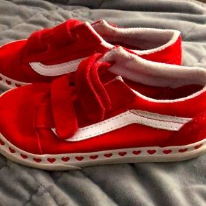 Size 10 Valentines Day Toddler Vans.